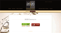 Desktop Screenshot of 2020chiropractic.com