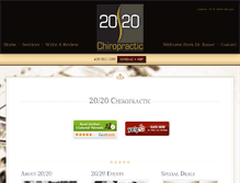 Tablet Screenshot of 2020chiropractic.com